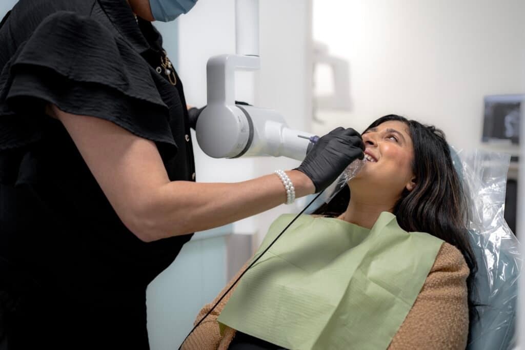 Dental treatment room at LiteTouch Dentistry and Implants